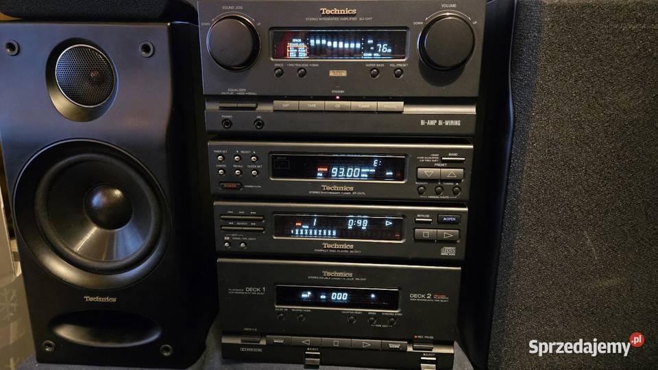 Wieża Technics SECH7 pelen oryginalny komplet Sosnowiec