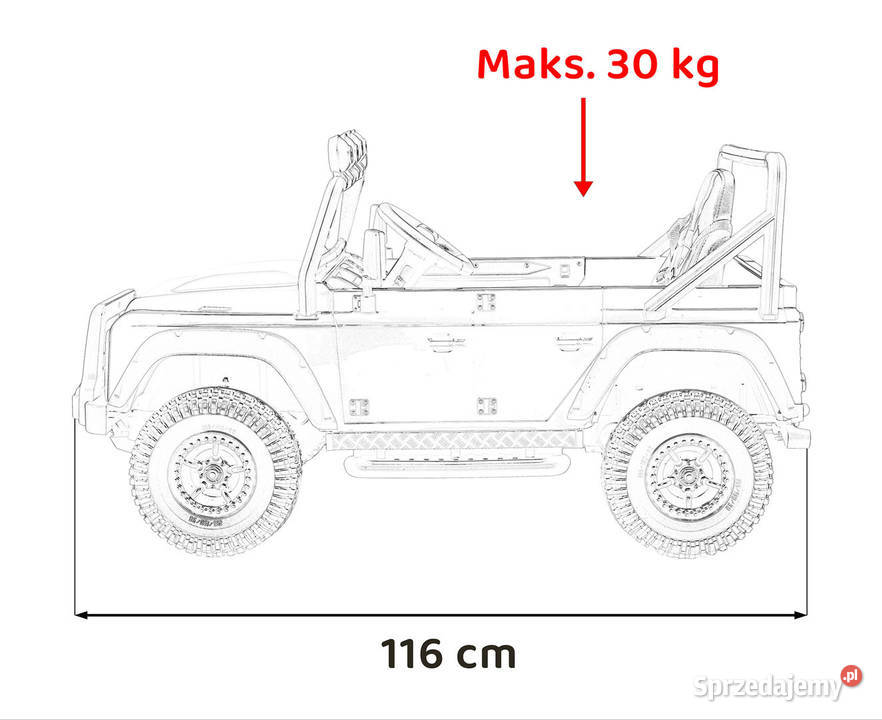 BAWIBUS auto na akumulator LAND ROVER DEFENDER śląskie