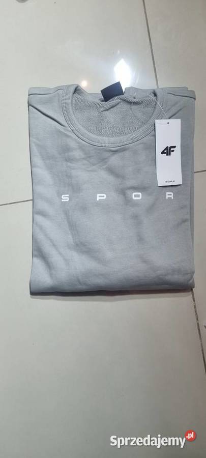 NowaBluza dresowa 4F nierozpinana męska szara Odzież codzienna Legnica