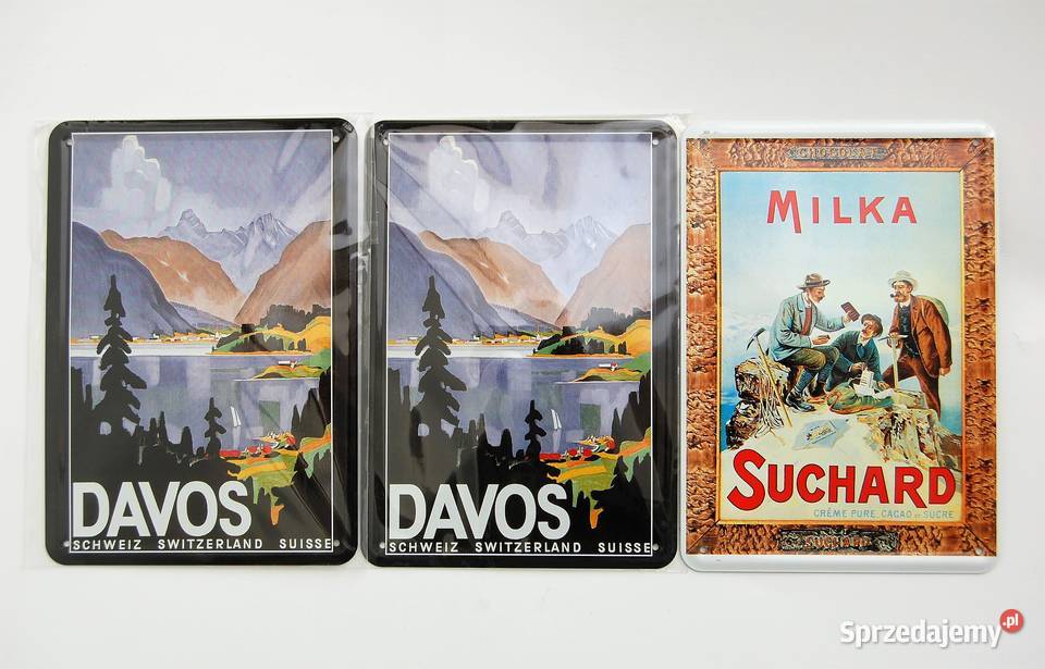 Szyld pocztówka Milka Suchard Embalit Szwajcaria lubelskie