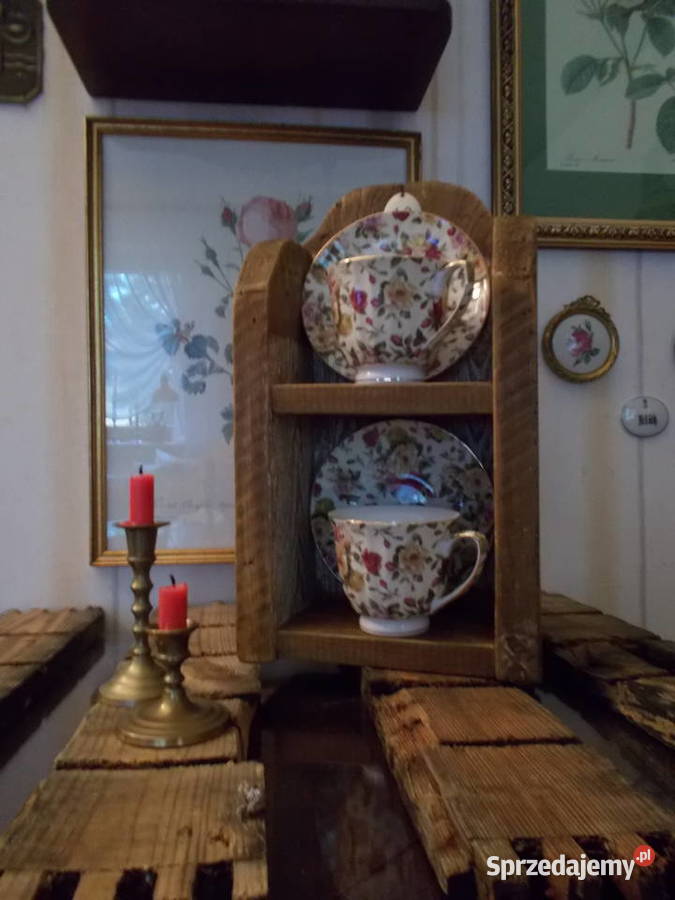 Klimatyczna Półka Stare Drewno Stary Szyldzik Rękodzieło Szczecin