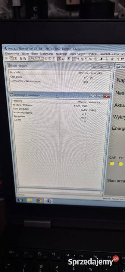 Webasto ogrzewanie postojowe airtop 2000d 12v Żerków