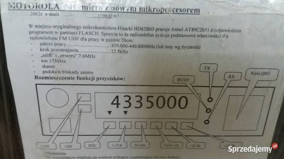 Motorola UHF Radiotelefon