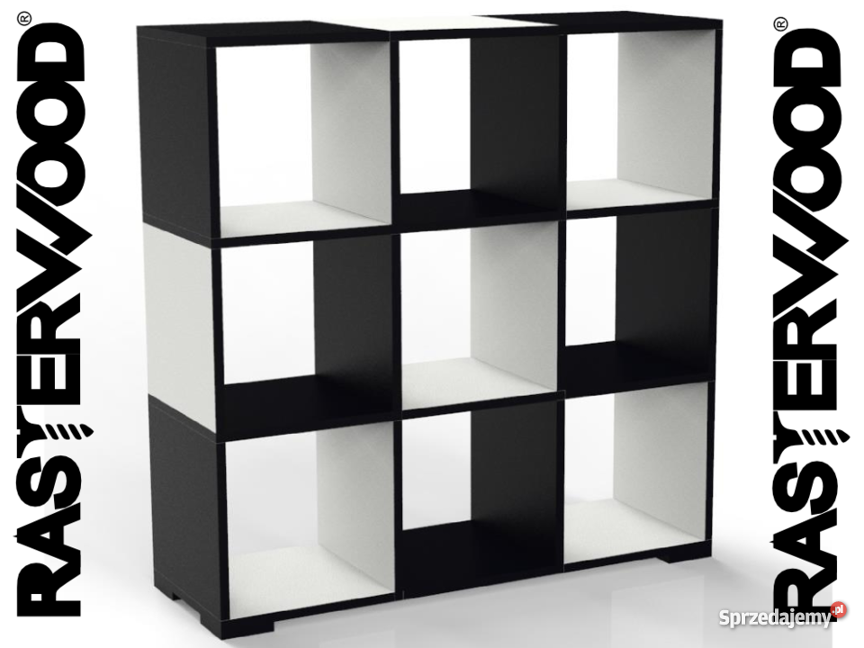 Designerski regał szachownica Rasterwood śląskie