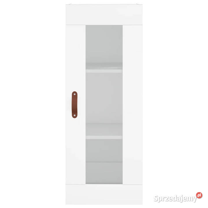 Wysoka szafka biała 345x34x180 materiał