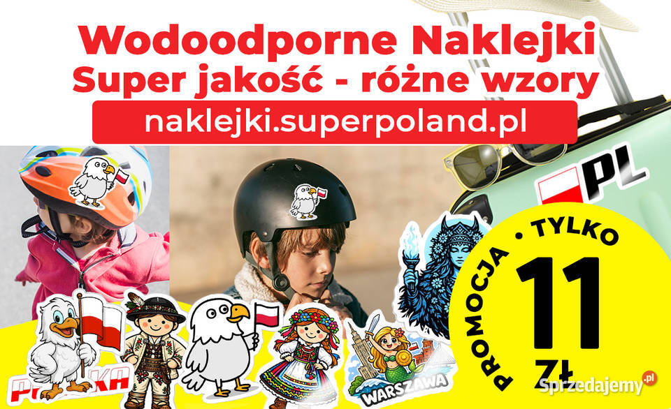Naklejka Super Wodoodporne naklejki Polska na Pozostałe Kraków sprzedam