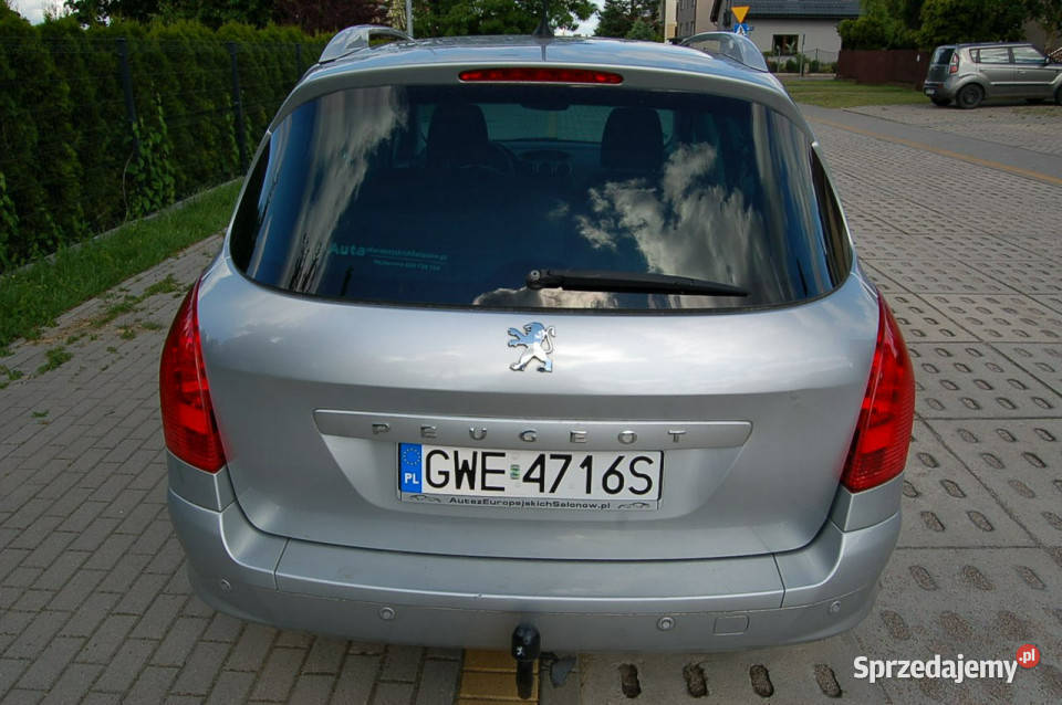 Peugeot 308 AutomatBenzynaSzklany dach2 kpl pomorskie Wejherowo sprzedam