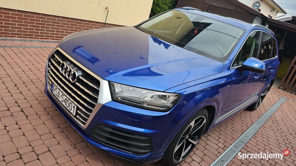 Audi Q7 II 30 TDI 218 SLine 2017R Salon 1 Wł 2 Zarszyn