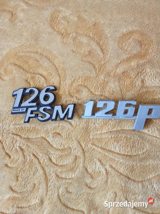Fiat 126p Emblemat Znaczek 2 Tomaszów Mazowiecki