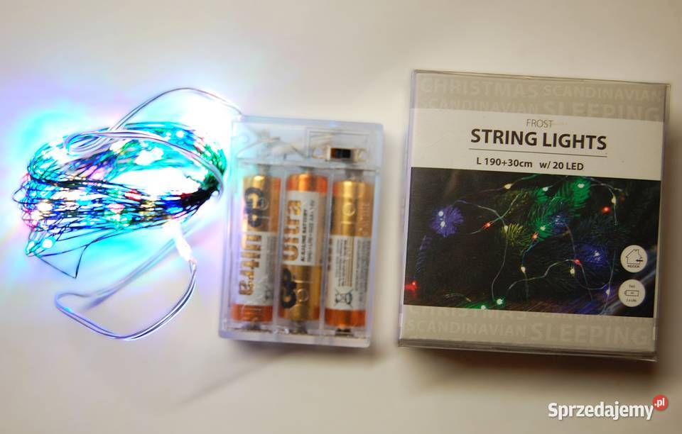 Jysk lampki choinkowe multicolor 20 LED 2 Lublin sprzedam