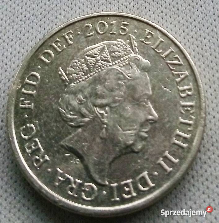 WIELKA BRYTANIA ONE POUND2015 r HERB KRÓLEWSKI2 Legionowo