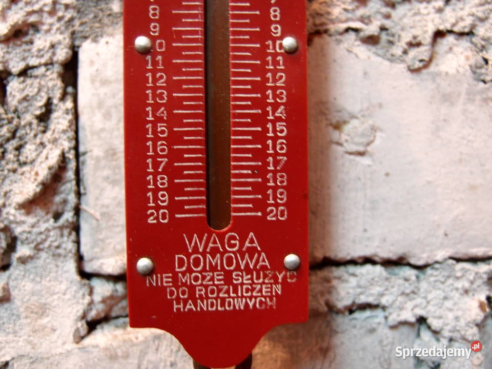 Sprężynowa waga z lat PRLu polska 020 i łódzkie Łódź