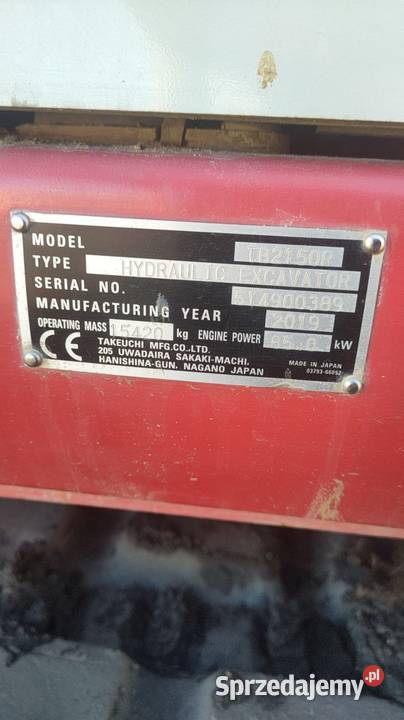 Koparka gąsienicowa TAKEUCHI 2150 R wielkopolskie