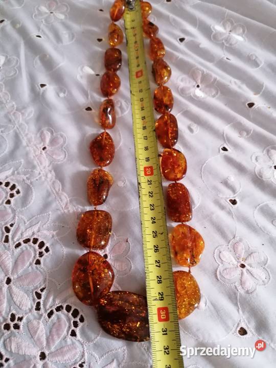 Naszyjnik Bursztyn bałtycki 87gram Białystok