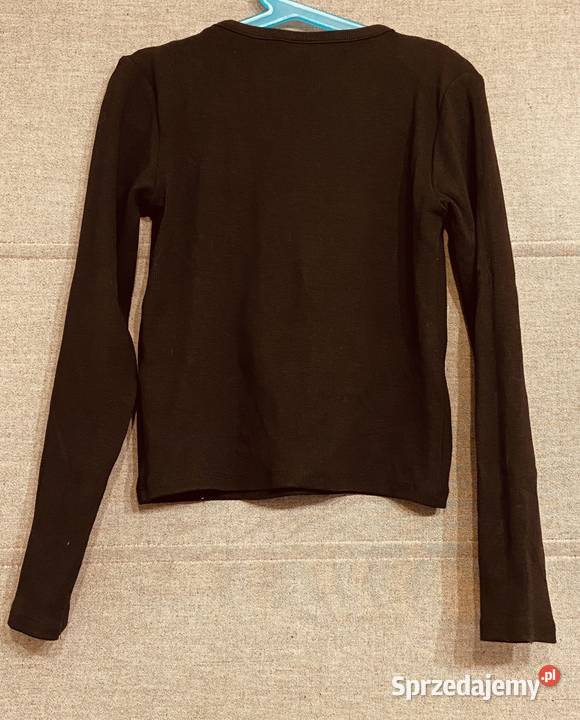 Czarna dziewczęca koszulka ZARA rozmiar 140 czarny Żyrardów