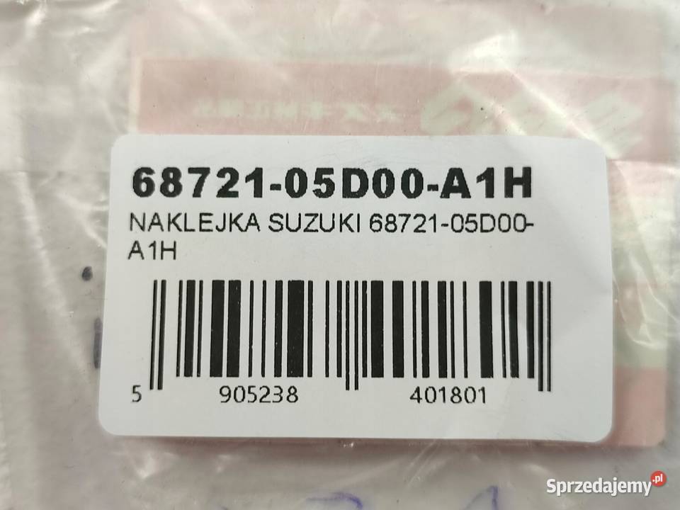 NAKLEJKA SUZUKI NA CZACHĘ SUZUKI DRZ125 20032007