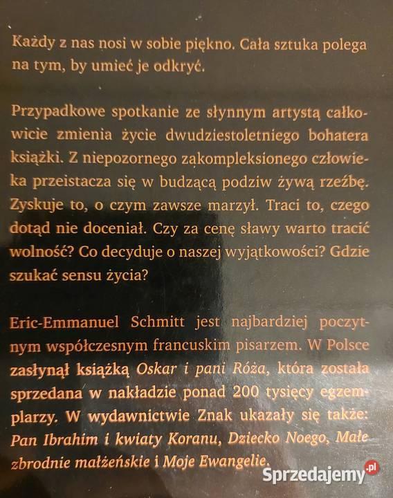 Kiedy byłem dziełem sztuki ricEmmanuel Schmitt literatura piękna - proza zagraniczna