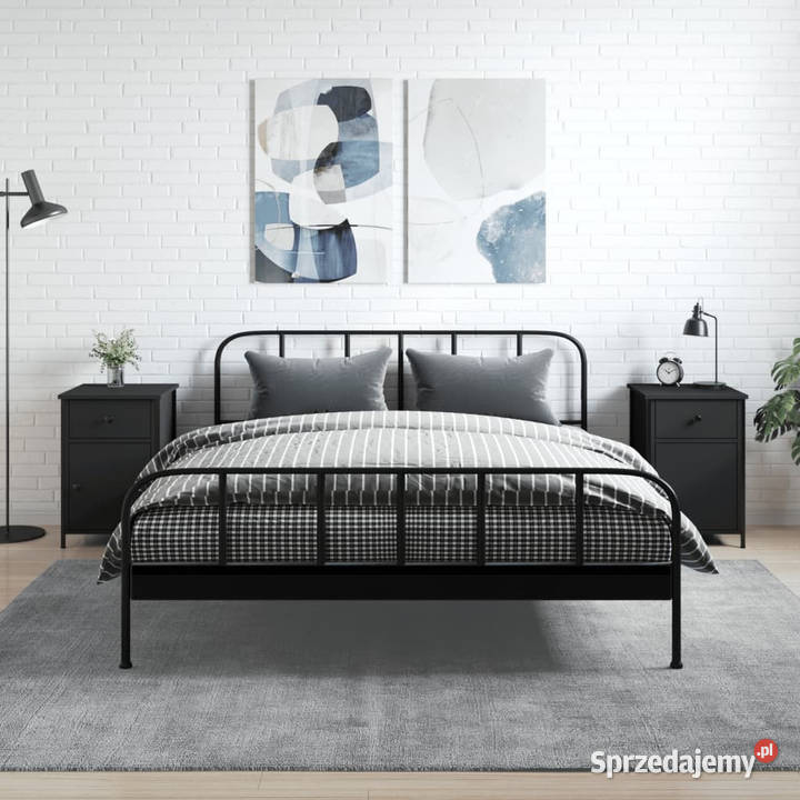 Szafki nocne 2 czarne 40x42x60 WM825904 Warszawa