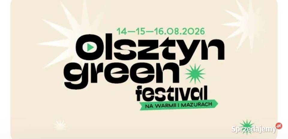 Green festival Olsztyn sprzedam