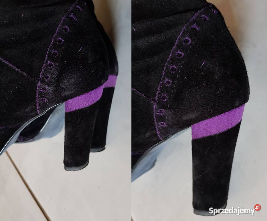 Włoskie kozaki na słupku damskie buty na zimę Kozaki świętokrzyskie Kielce