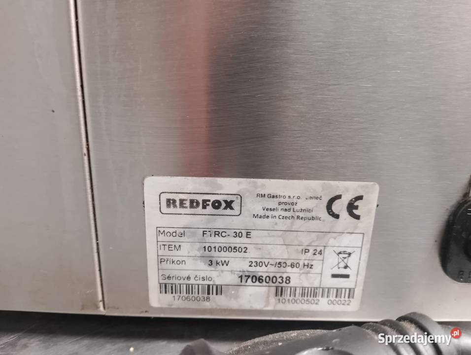 Płyta grillowa ryflowana z linii Redfox FTRC30E Wrocław