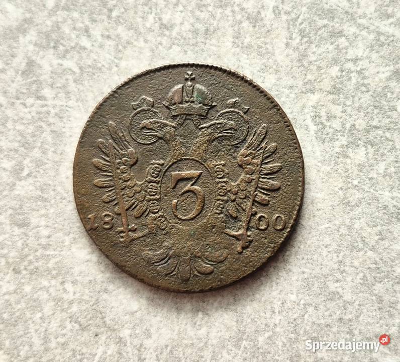53 AUSTRIA 3 Krajcary 1800 r Franciszek II Wola Kruszyńska sprzedam
