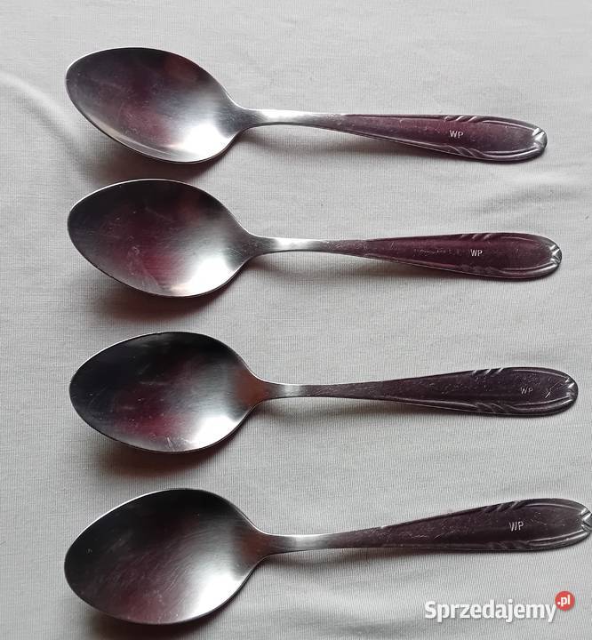 Zestaw 4 łyżek stołowych ze stali nierdzewnej Koźminek