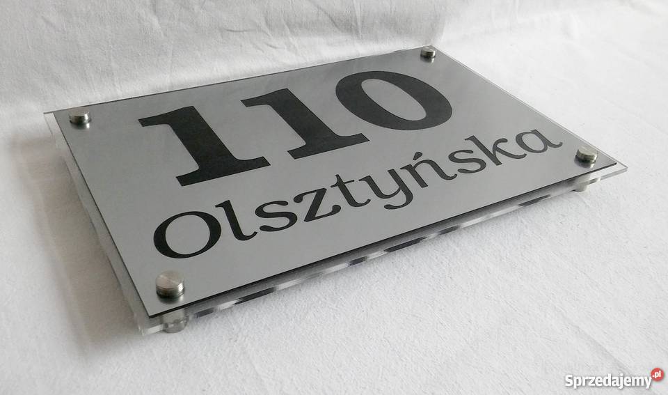 Tabliczka adresowa numer na dom nazwa ulicy Pozostałe