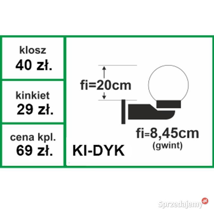 Kinkiet Dymna Kula kod KIDYKU ARTISTWOOD