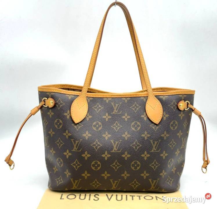 Auth Louis Vuitton Monogram Neverfull PM M40155 brązowy/beżowy Łódź