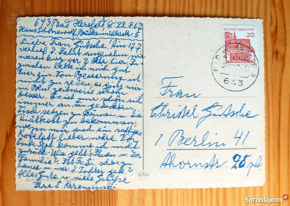 BAD HERSFELD WIDOK NA BUDYNEK UZDROWISKA W PARKU Piszczac