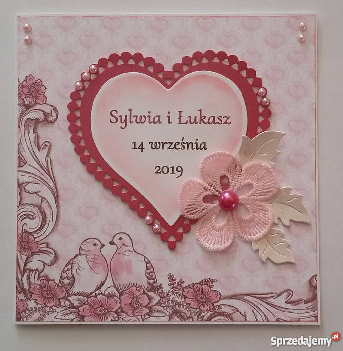 Karty ślubne Rękodzieło Zbójno