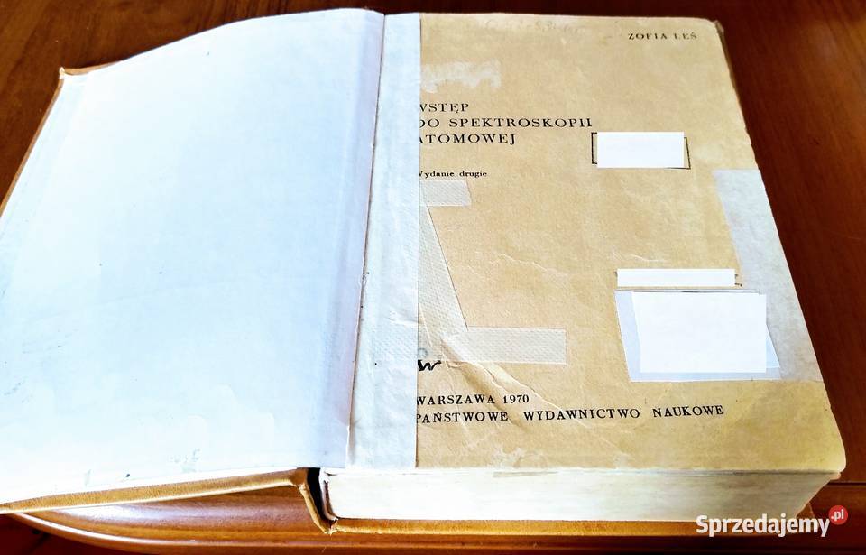 Wstęp do spektroskopii atomowej Zofia Leś Gdańsk