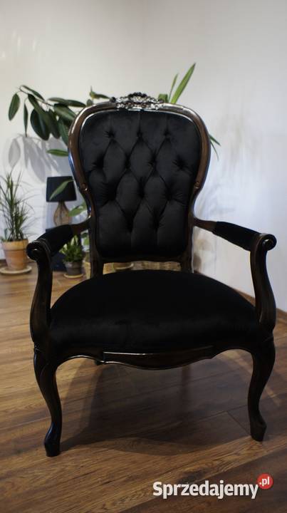 Fotel stylowy ludwikowski wielkopolskie Lusówko