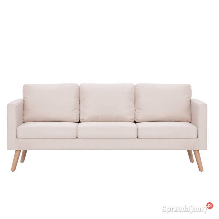Sofa 3osobowa materiałowa kremowa WM281352 Warszawa sprzedam