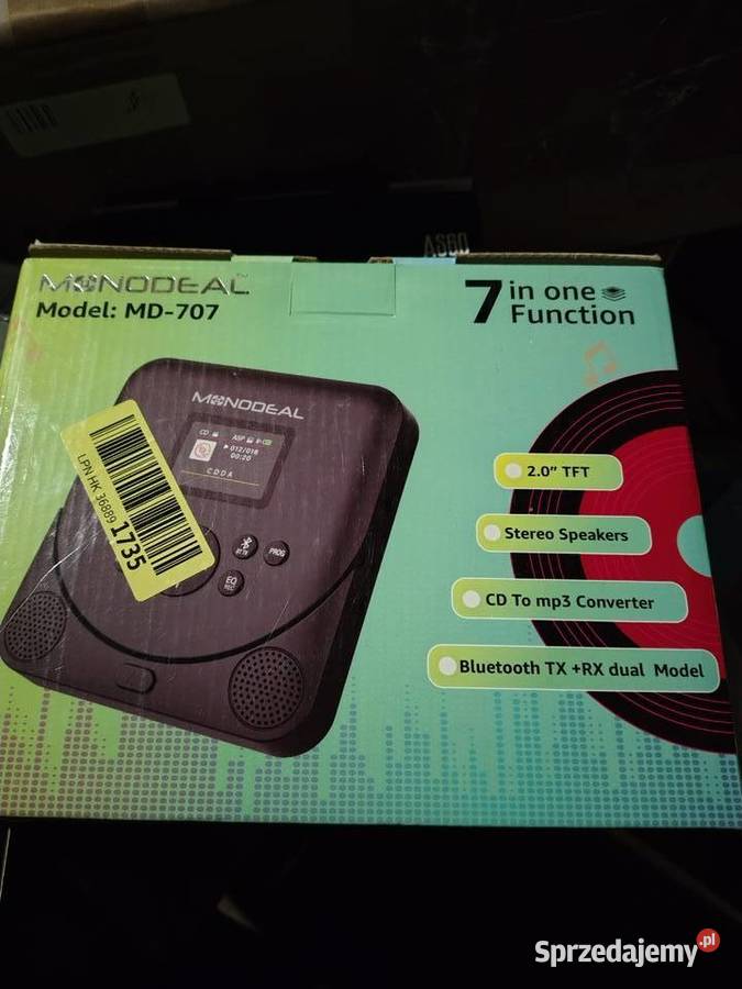 ODTWARZACZ CD DISCMAN 2000mAh BEZPRZEWODOWA