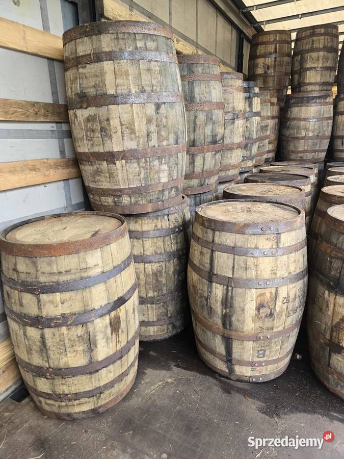 Ozdobne beczki dębowe 200L Whiskey ogród dom Tczew