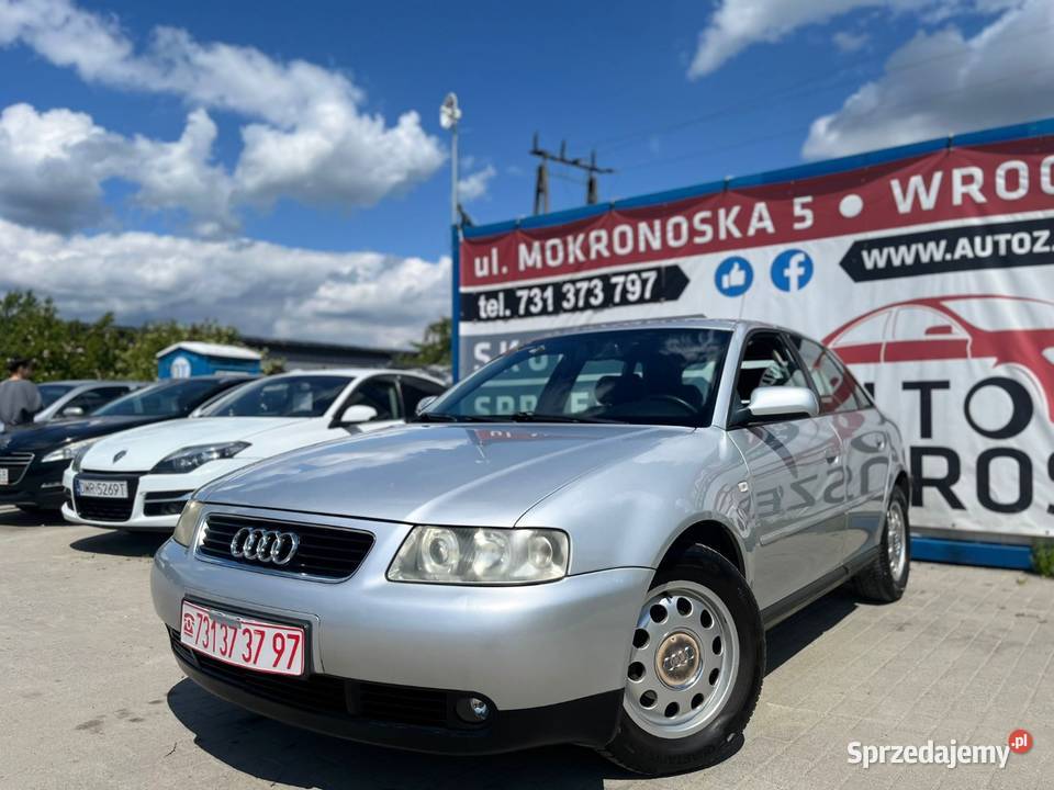 Audi A3 16 Benzyna Polift Alufelgi Długie Rok produkcji 2002 dolnośląskie Wrocław