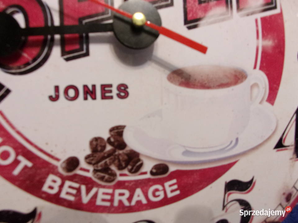 Duży stylowy zegar scienny COFFEE Delicious Warszawa