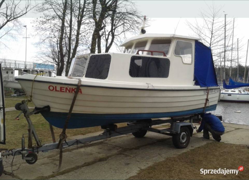 ŁÓDKA KABINOWA spacerowa z silnikiem Volvo Pozostałe łódzkie Smardzewice
