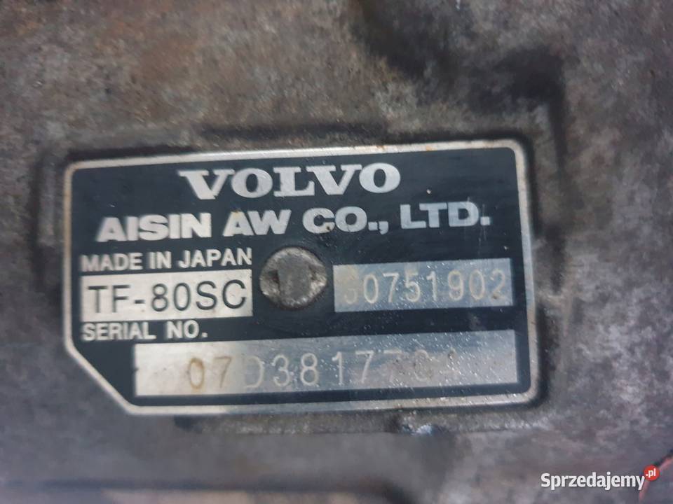 AUTOMATYCZNA SKRZYNIA BIEGÓW Volvo S80 25 T Chełm