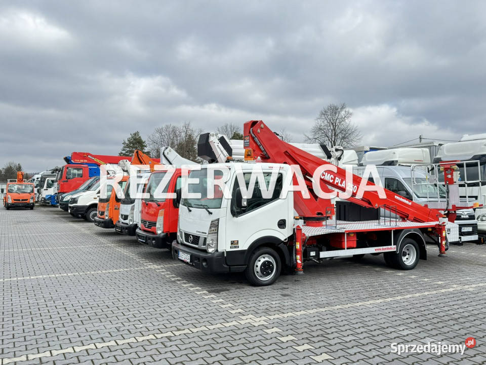Nissan Cabstar Podnośnik Koszowy 25m CMC PLA 250 elektryczne szyby Widełki