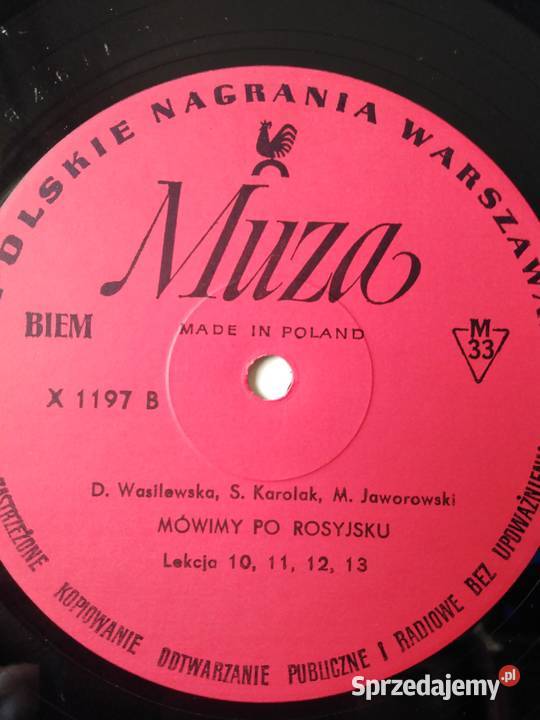 Płyta winylowa mówimy rosyjsku 1980