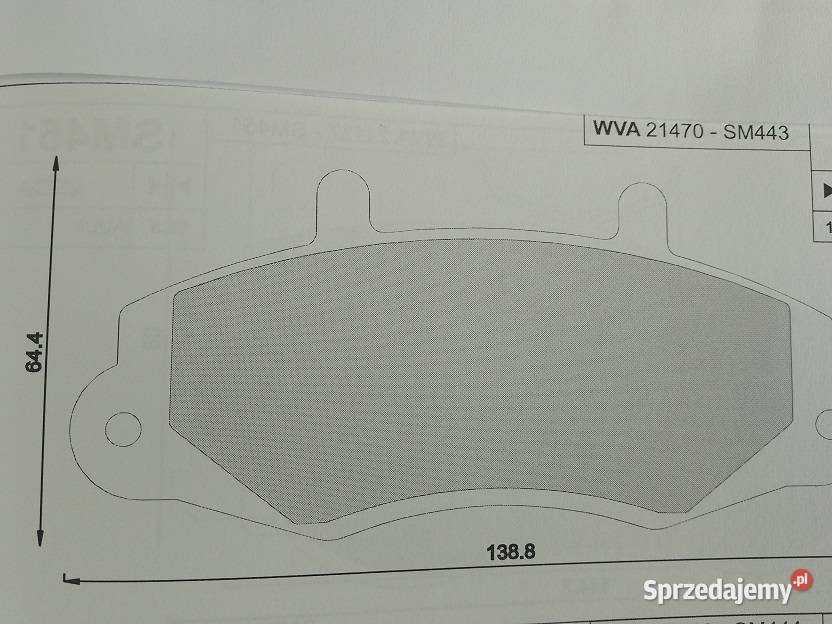 SM443 Klocki hamulcowe kpl przód FORD TRANSIT