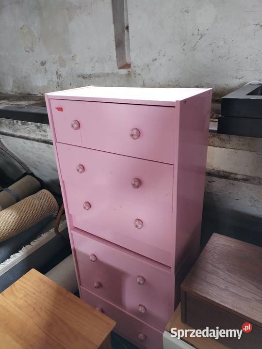 komoda różowa 2 Legnica