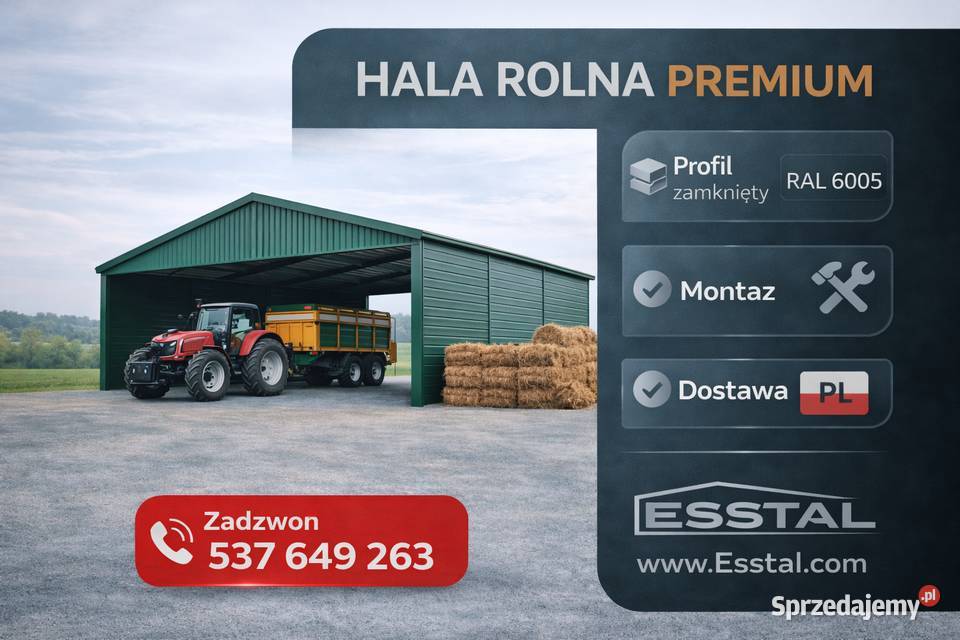 Garaż Blaszany OTWARTY Hala Rolnicza Wiata Wieliczka