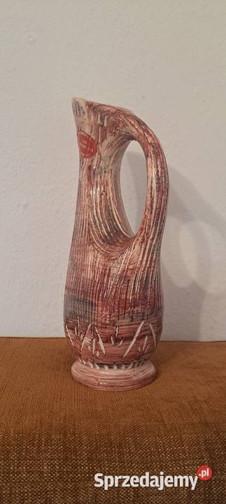 ceramiczny dzbanek ręcznie malowany Belgia Pozostałe Warszawa