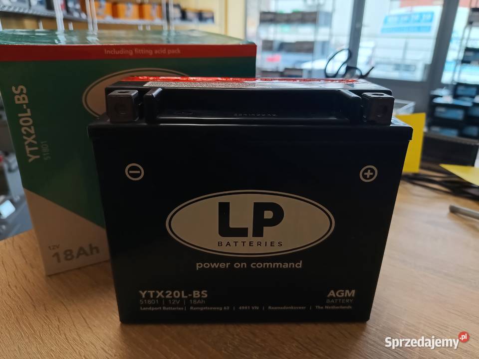 Akumulator motocyklowy Landport YTX20LBS 12V Szczecin sprzedam