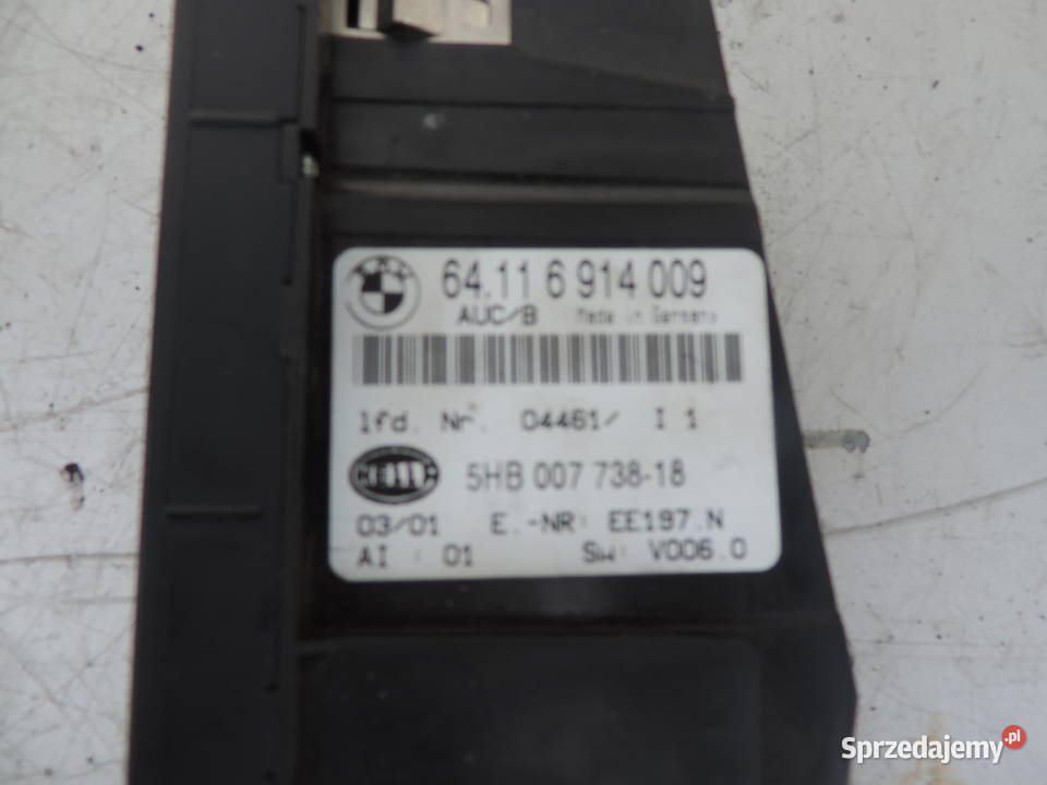 PANEL KLIMY KLIMATYZACJI BMW E46 Wyposażenie wnętrza małopolskie Nowy Sącz sprzedam