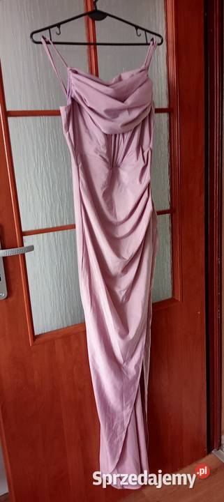 Sukienka długa na ramiączkach różowy Kowalec sprzedam